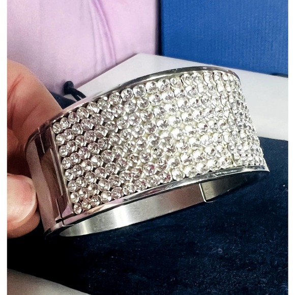 NWT Swarovski Intervalle signed crystal bangle Medium - Picture 3 of 9